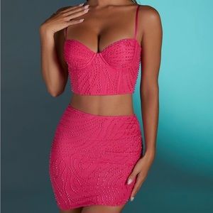 Oh Polly Pink Embellished Set